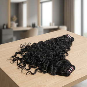 Wavy 2026 Deep Wave Indian Hair Lace <b>Front</b> <b>Wig</b> with HD Lace Closure and Human Hair Bundles - Product Image 3