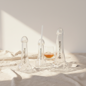 Verre à shot en verre transparent BMH avec design corporel pour usage industriel, pour le vin et les boissons froides - Product Image 1