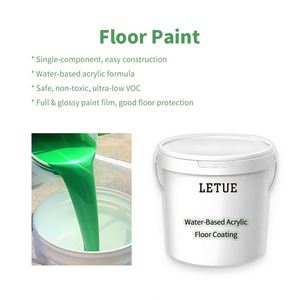 Peinture époxy acrylique monocomposant à base d'eau, antidérapante, pour revêtement de sol de garage, application au pinceau industriel, vente en gros - Product Image 2