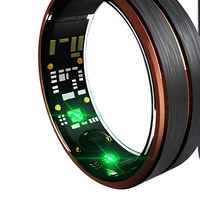 Anneau intelligent avec moniteur de fréquence cardiaque, boîtier en plastique, acier inoxydable, navigation GPS, charge sans fil, étanche IP68, compatible Android