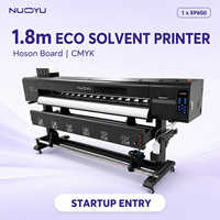 Imprimante éco-solvant 1,8 m 1 X XP600 avec carte Hoson CMYK Grand format Machine d'entrée de gamme pour débutants Vente en gros OEM