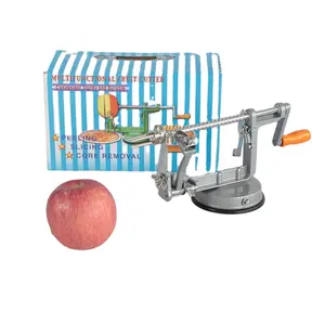 Éplucheur de pommes de fruits commerciaux carottier trancheuse machine à éplucher les pommes