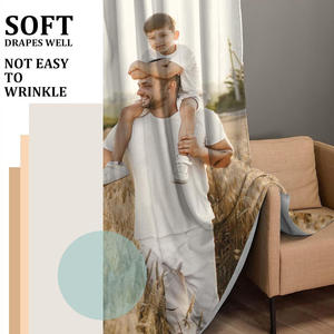 Rideaux occultants personnalisés avec photos, <span class=keywords><strong>texte</strong></span>, bruit, draperies pour fenêtres, chambre à coucher, salon, bureau, club - Product Image 3