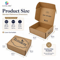 Boîte d'expédition personnalisée en carton kraft ondulé marron pour boutiques de mode, cadeaux, articles de lifestyle et e-commerce, avec sac en papier de soie et autocollant