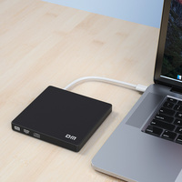 Unidad de DVD Externa DM DR005, Reproductor de CD/DVD USB 3.0, Grabador, Plug & Play para Computadora Portátil, PC de Escritorio, Windows, Mac, Linux