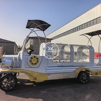 Carroza Fúnebre Eléctrica Profesional para Uso en Cementerios, Vehículo de Transporte de Ataúdes con Motor de 4000W