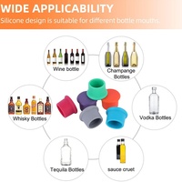 Nouveau bouchon de bouteille de vin réutilisable en silicone SHT, matériau de qualité alimentaire écologique, scellage pour une conservation optimale, design imprimable