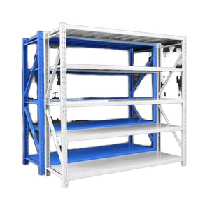 وحدات رفوف صناعية رفوف ثقيلة للمرائب والمستودعات متوسطة الخدمة من الفولاذ المقاوم للصدأ Estantes Metalicos Para Bodegas - Product Image 2