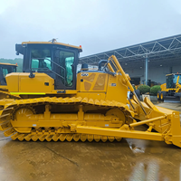 Bulldozer sur chenilles avec lame de 3,8 m, modèle D170LGP, 19,4 tonnes, pour travaux sur terrain boueux et souple