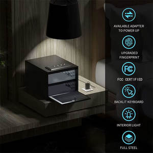 Безопасный домашний сейф для оружия для 4 пистолетов биометрический Сейф-быстрый доступ к пистолету с отпечатком пальца и цифровой клавиатурой - Product Image 2