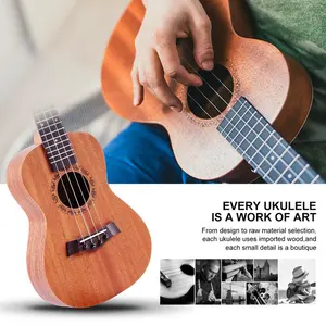 טנור Ukulele 26 אינץ, עבור למתחילים למבוגרים, ילד אקוסטית גיטרה צבוע Ukulele פופולרי Ukulele 23 אינץ קונצרט מהגוני CN;JIA