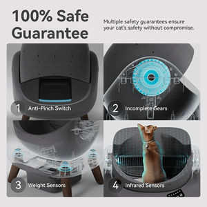 Bac à litière pour chat automatique autonettoyant Open-X, WiFi 5G/2.4G, surveillance de la santé par IA, contrôle par application, triple contrôle des odeurs, capacité de 65L - Product Image 2