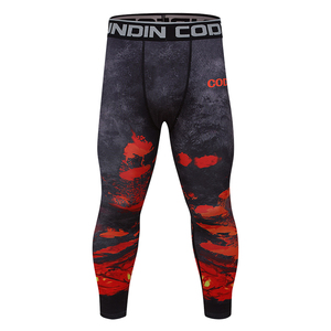 OEM BJJ Spats <strong>Leggings</strong> Custom Logo Men Compression Pants for MMA Grappling <strong>Combat</strong> Sports Quick Dry Printed Training Tights - Product Image 5
