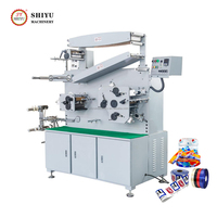 Machine d'impression de ruban de satin/machine d'impression automatique d'étiquettes d'entretien de vêtement flexo d'enregistrement de couleur en cours d'exécution