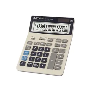 CATIGA 16 dígitos Dupla Memória Função para calculadora de negócios calculadora eletrônica solar