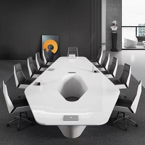 Mesa de Conferencia Ekintop 4200*2200*750mm con Caja de Conexiones, Muebles para Sala de Reuniones - Product Image 4