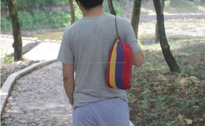 woqi <span class=keywords><strong>amazon</strong></span> hotsell camping al aire libre simple o doble <span class=keywords><strong>hamaca</strong></span> de algodón / nylon <span class=keywords><strong>con</strong></span> <span class=keywords><strong>soporte</strong></span> - Product Image 3