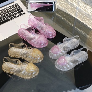 Sandales en PVC pour enfants, filles et garçons, avec cœurs en cristal, style Baoto, pour l'été, vente en gros - Product Image 2