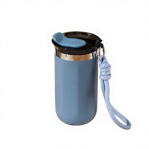 Custom Business Office Use Advertising Gift Stainless Steel <b>Thermos</b> Hot and Cold Flask Water Bottle Tumbler Mug <b>Cup</b> With Rope - Product Image 1