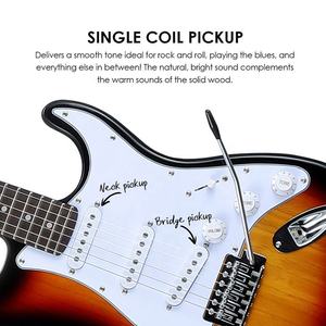 HUASHENG <span class=keywords><strong>Chitarra</strong></span> <span class=keywords><strong>Elettrica</strong></span> ST 39 Pollici in Vendita, OEM ODM, Strumento Musicale di Alta Qualità per Principianti e Professionisti - Product Image 3