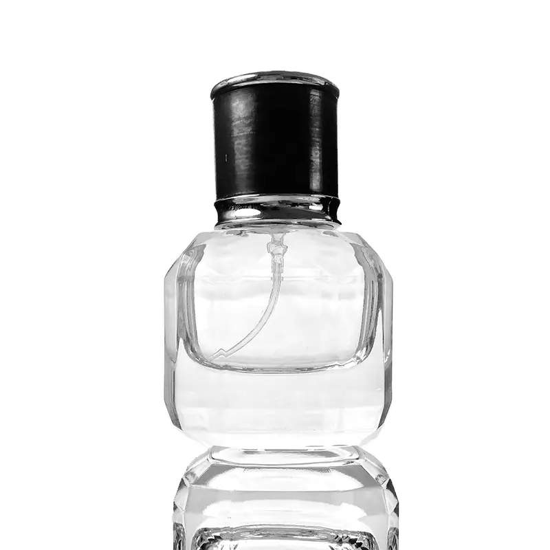Luxo alta qualidade cubo vidro 30ml 50ml 100ml perfume garrafa para fragrância pacote