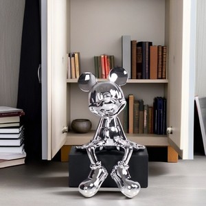 Statuetta di Topo in Resina, Kit Garage Kit, Decorazione Lusso Leggero per Soggiorno, Stile IG, Regalo per la Casa di Tendenza, Vetrina - Product Image 1