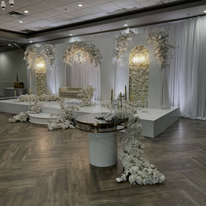 Hiện Đại Trắng Acrylic đám cưới Backdrop vòm trang trí khung nền sân khấu cho đám cưới tổ chức sự kiện trang trí - Product Image 2