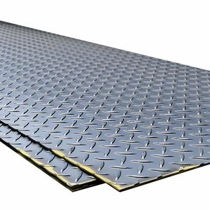 Struktur baja Non-slip Hot Rolled A36 berlian bulat cek kacang pelat baja karbon/pelat 2mm-3mm tebal Q235B Q345B - Product Image 1