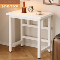 Étagère en PVC minimaliste rectangulaire murale, table étroite, usage domestique, établi multifonctionnel, table de préparation de cuisine, table de bar, rangement