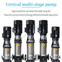 Pompa Air Industri Stainless Steel Tekanan Tinggi Multi Tahap Sistem RO Pompa Air Sentrifugal Pompa Multistage Vertikal