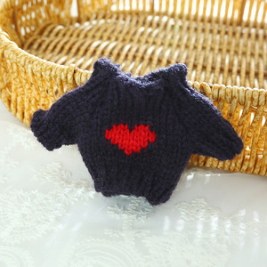 10cm bebek ceket kumaş Mini örme yün küçük giysiler, batı yayla usta köpek Ob11 bebek yedek kazak - Product Image 6