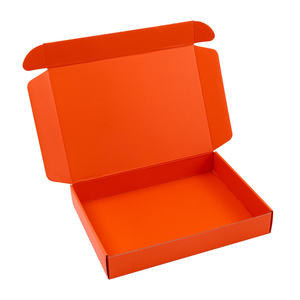 Caja de cartón corrugado azul reciclable personalizada Embalaje de ropa dura de gama alta para envío Correo en relieve - Product Image 5