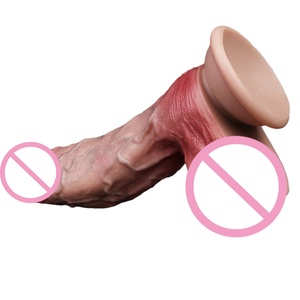 New Style Double Layer Sex Toy Giant Penis Huge <b>Dildo</b> Masturbators Liquid Silicone <b>Dildo</b> Big Realistic <b>Dildos</b> for Women - Product Image 3