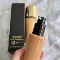 Fond de teint liquide longue durée SPF 15 finition mate à couverture complète votre propre marque