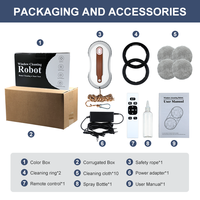 Robot Limpiacristales con Planificación de Rutas Avanzada, Limpieza Eficiente, Motor sin Escobillas, Venta al por Mayor B2B, Dropshipping Disponible