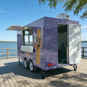 Outdoor Restaurant Juice Concession Trailer Fried Chicken Wings Food Cart Container Food Truck Mobile Kitchen Food Trailer - Product Image 1