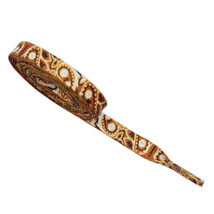 Weiou <strong>Shoelaces</strong> Smile Printed <strong>Brown</strong> <strong>Shoelaces</strong> Fashion Style Laces for Sneakers Heat Printed Customized - Product Image 3