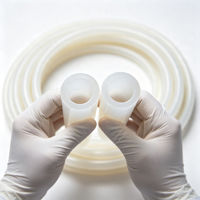 Tuyau flexible en silicone de qualité alimentaire pour la fabrication de fromage, transfert de lactosérum, tube en silicone à paroi intérieure lisse pour machine de remplissage laitier
