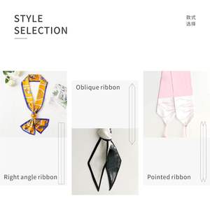 Écharpe de créateur Tolzorai à double couche personnalisée, 100% twill de soie imprimé avec logo de dessin animé pour la vente en gros de la marque de printemps - Product Image 3