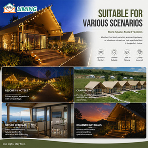 Carpa de Glamping Dúplex de Lujo, Carpa de Hotel Tipo Villa de Dos <span class=keywords><strong>Pisos</strong></span>, Impermeable y Resistente al Viento, para Sitios Turísticos y Resorts - Product Image 4