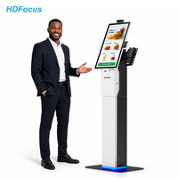 Sistema POS con Pantalla Táctil Todo en Uno de 23.8 Pulgadas para Restaurante, Kiosco de Autoservicio, Windows/Android, Impresora de 80mm, Lector QR, 1 Año de Garantía