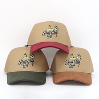 Gorra de Béisbol de 5 Paneles de Algodón, con Logotipo Personalizado Bordado, Visera de Pana, Dos Tonos, para Hombres y Mujeres, Gorras Deportivas de Golf, Venta al Por Mayor de Fábrica China