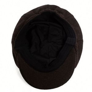 Casquette Gavroche Rétro Homme Automne Hiver à Chevrons, Chapeau Béret Décontracté Tendance 8 Panneaux pour Extérieur - Product Image 2
