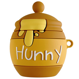 Coque antichoc en silicone 3D drôle de dessin animé Honey <span class=keywords><strong>Pot</strong></span> Cover pour Airpods 1/2/Pro - Product Image 3