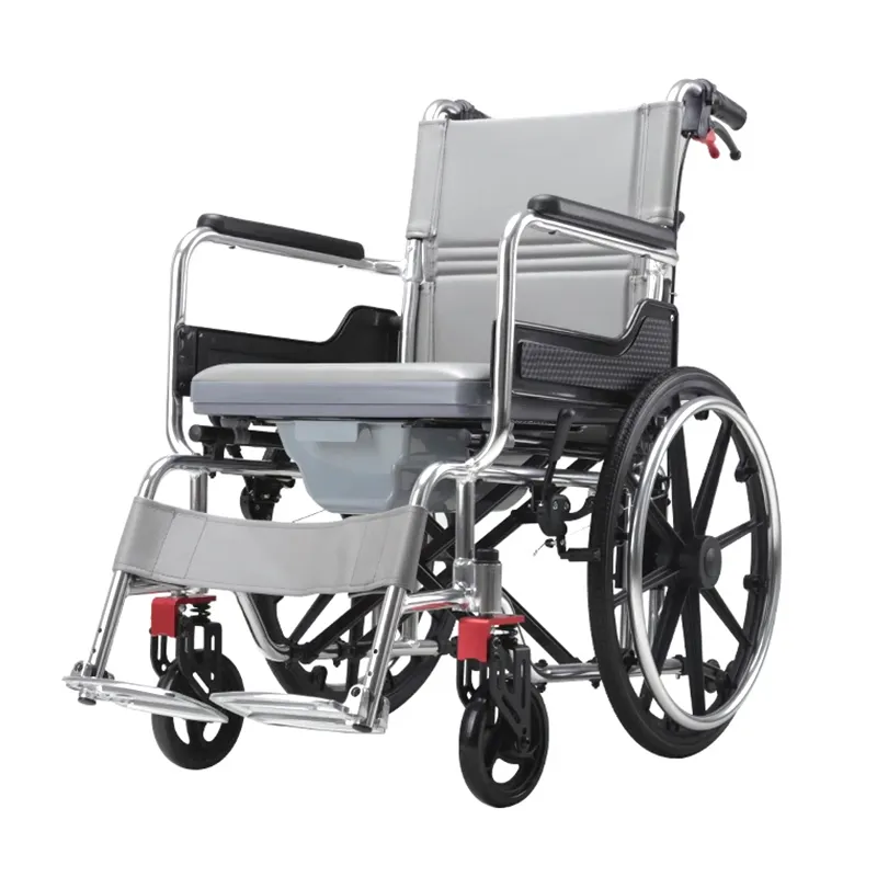 L'usine fournit directement un scooter de fauteuil roulant manuel pliable et léger à grandes roues pour handicapés peut accepter OEM/ODM