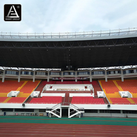 Sièges de stade fixes pour terrains de sport, stades et arènes, sièges de stade en HDPE à dossier moyen, gradins extérieurs
