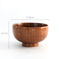 Bol à salade en bois de hêtre, bol à fruits pour la maison, bol en bois japonais, vaisselle vintage en bois, accessoires pour la cuisine