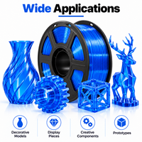 Filamen PETG Biru Transparan 1KG untuk Printer 3D FDM Grosir OEM Label Pribadi Pasokan Massal Produsen