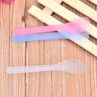 Outils de cosmétique pour le maquillage, spatule pour le visage, masque, cuillère en plastique, 100 pièces