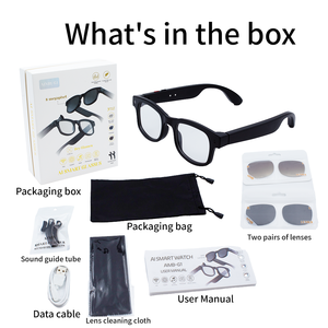 Gafas Inteligentes AIMB-G1 2026 con <span class=keywords><strong>Traductor</strong></span> IA, Anti-Luz Azul, Gafas de Sol Inteligentes con Bluetooth, Cámara de 8MP y Video, Set de Regalo, Gafas VR - Product Image 2